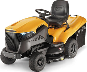 STIGA Estate 7102 W Special HONDA Rasentraktor mit Mulchkit, Anhängerkupplung & Batterieladegerät