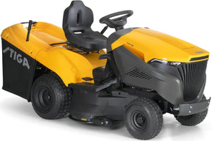 STIGA Estate 798 Rasentraktor mit Mulchkit, Anhängerkupplung & Batterieladegerät
